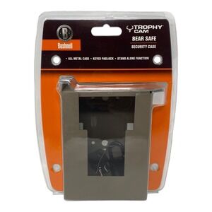 Bushnell Trophy Cam Bear Safe Security Case All Metal Keyed Padlock Stand Alone
